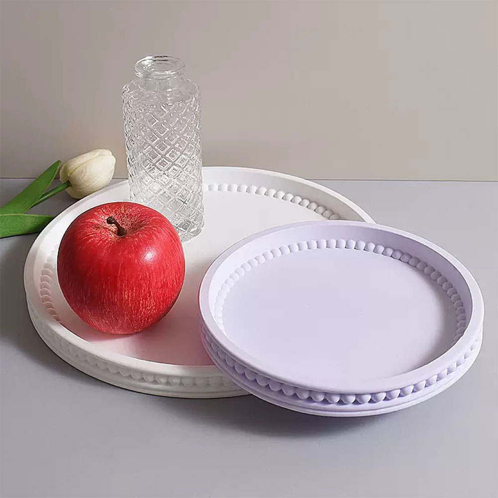 Coaster Mold Round - Yuvarlak Depolama Tepsisi silikon kalıp Şerit
