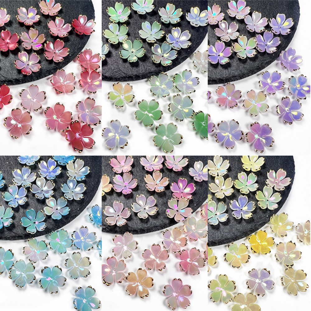 Flower Preservation Resin - 50 adet/lot 19mm Akrilik Kiraz Çiçeği