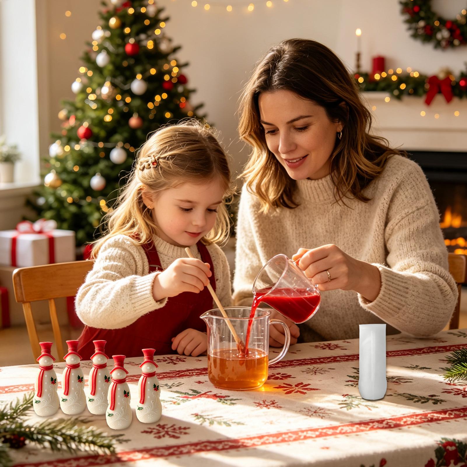 Resin Craft Workshop - Mum Kalıpları 3D Noel El Sanatları
