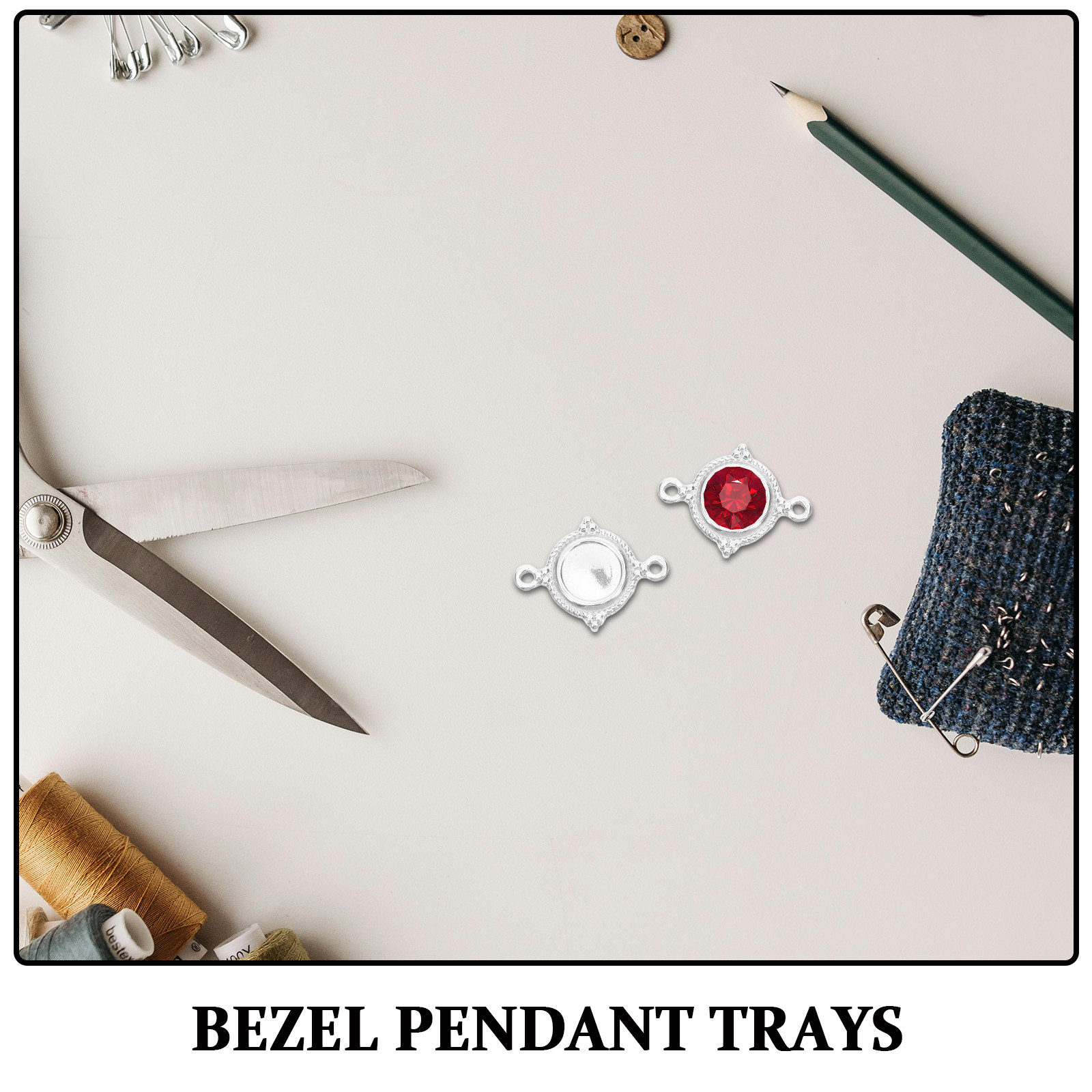 10 Adet Paslanmaz Çelik Yuvarl - Bezels Set Pendant incelemesi ve fiyatı