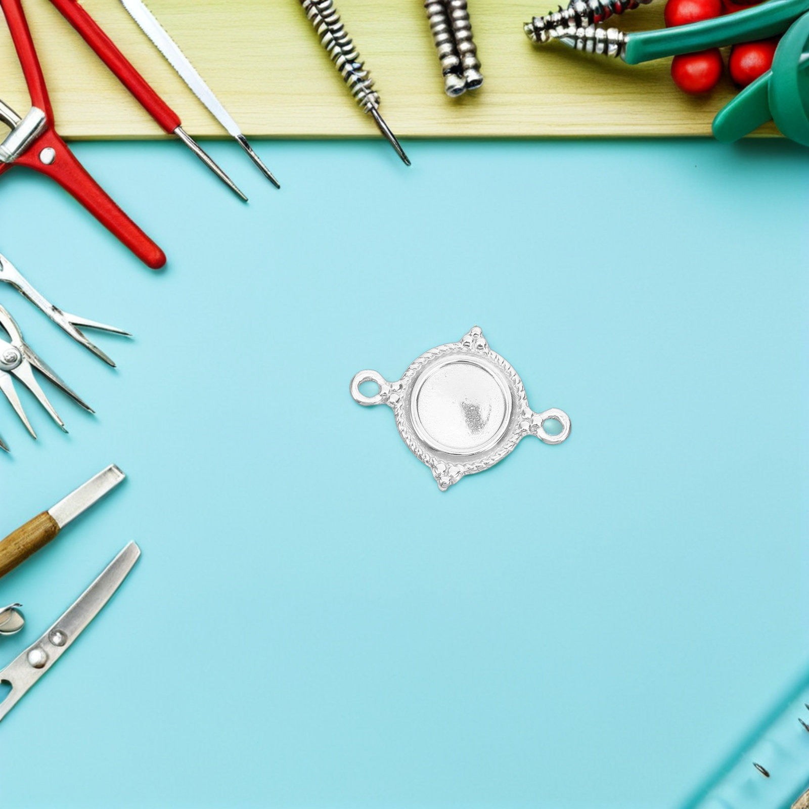 10 Adet Paslanmaz Çelik Yuvarl - Bezels Set Pendant incelemesi ve fiyatı