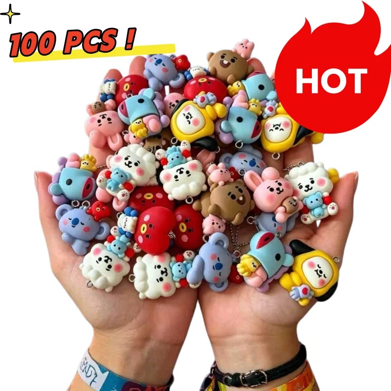 7 adet BT21 Reçine Karikatür F - Resin Craft Supplies incelemesi ve fiyatı