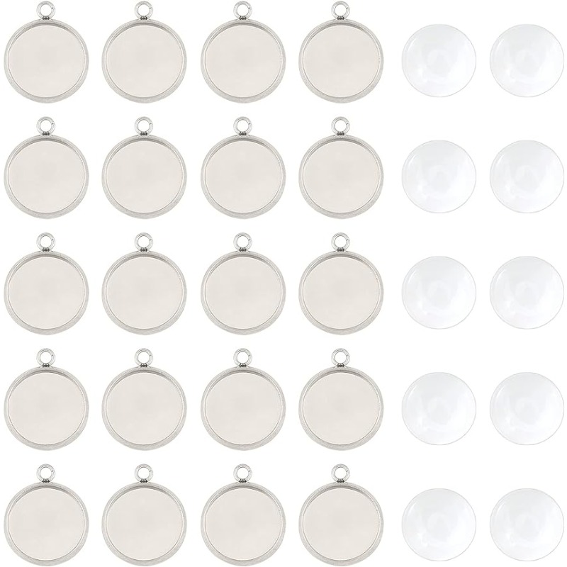 50 takım Kolye Cabochon Takı S - Bezels Set Pendant incelemesi ve fiyatı